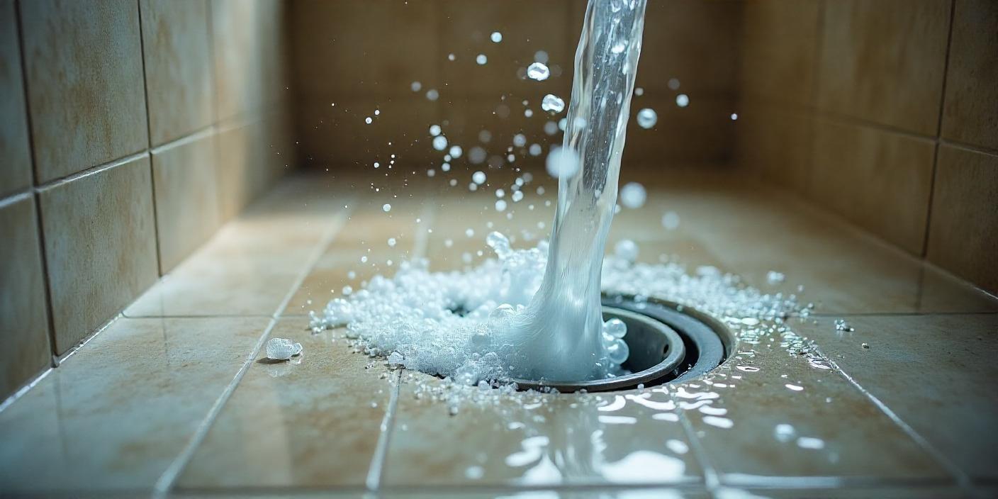 Pente d’évacuation d'une douche