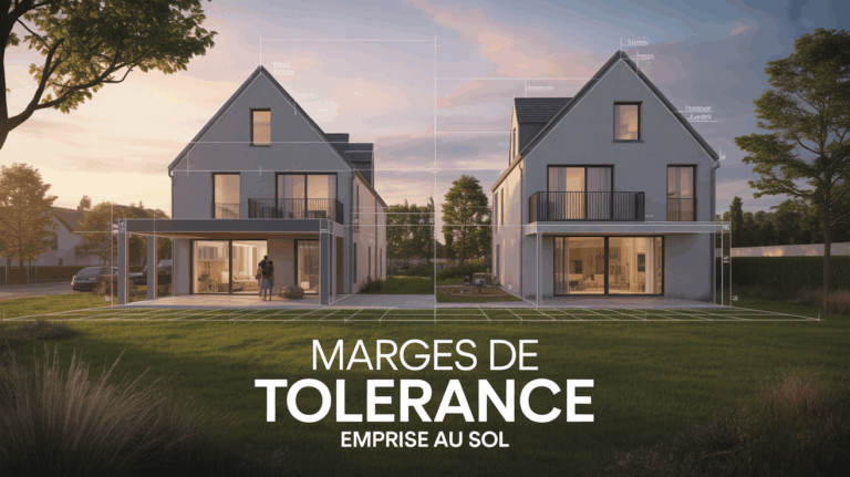 Marges de tolerance emprise au sol sur projet immobilier moderne