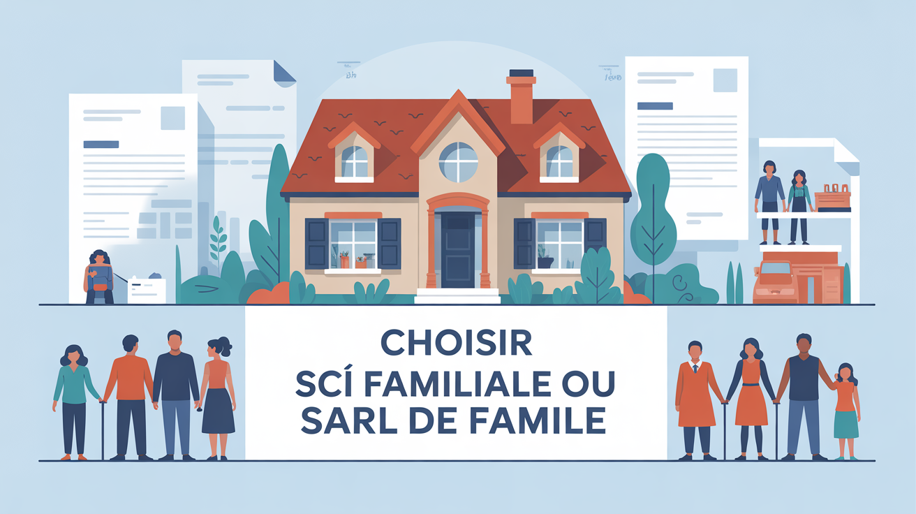 Illustration maison SCI ou SARL familiale