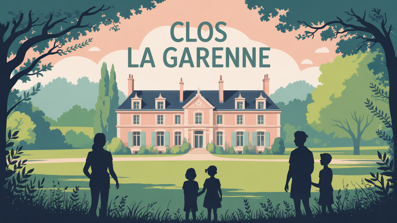 Grande maison d'hôtes Clos La Garenne dans un parc vert