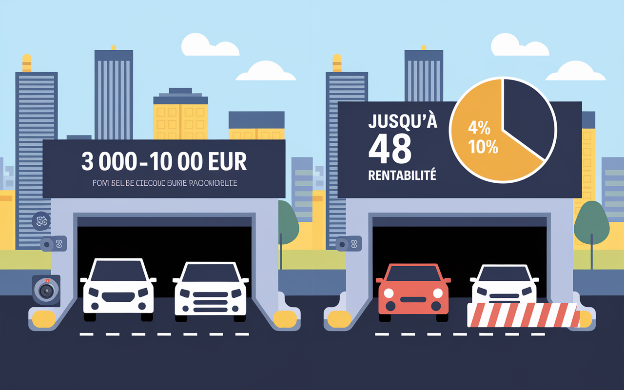 comparatif prix rentabilité parking France