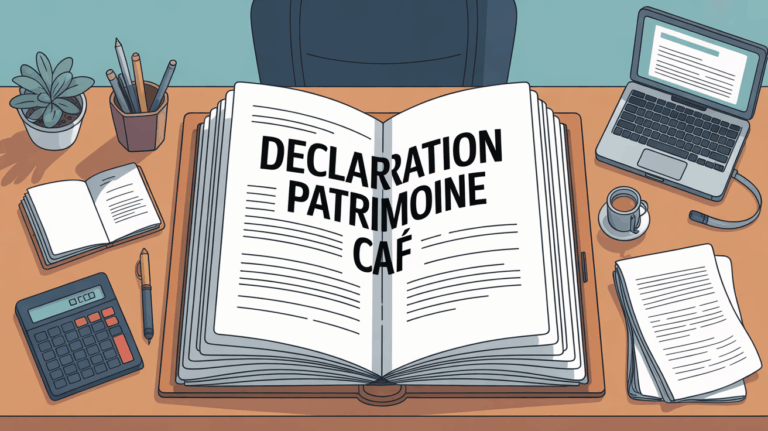 Dossier administratif déclaration patrimoine CAF