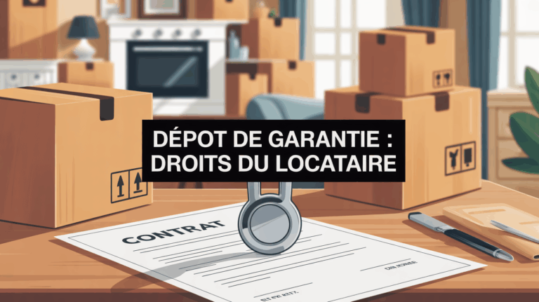 Scène déménagement dépôt de garantie locataire