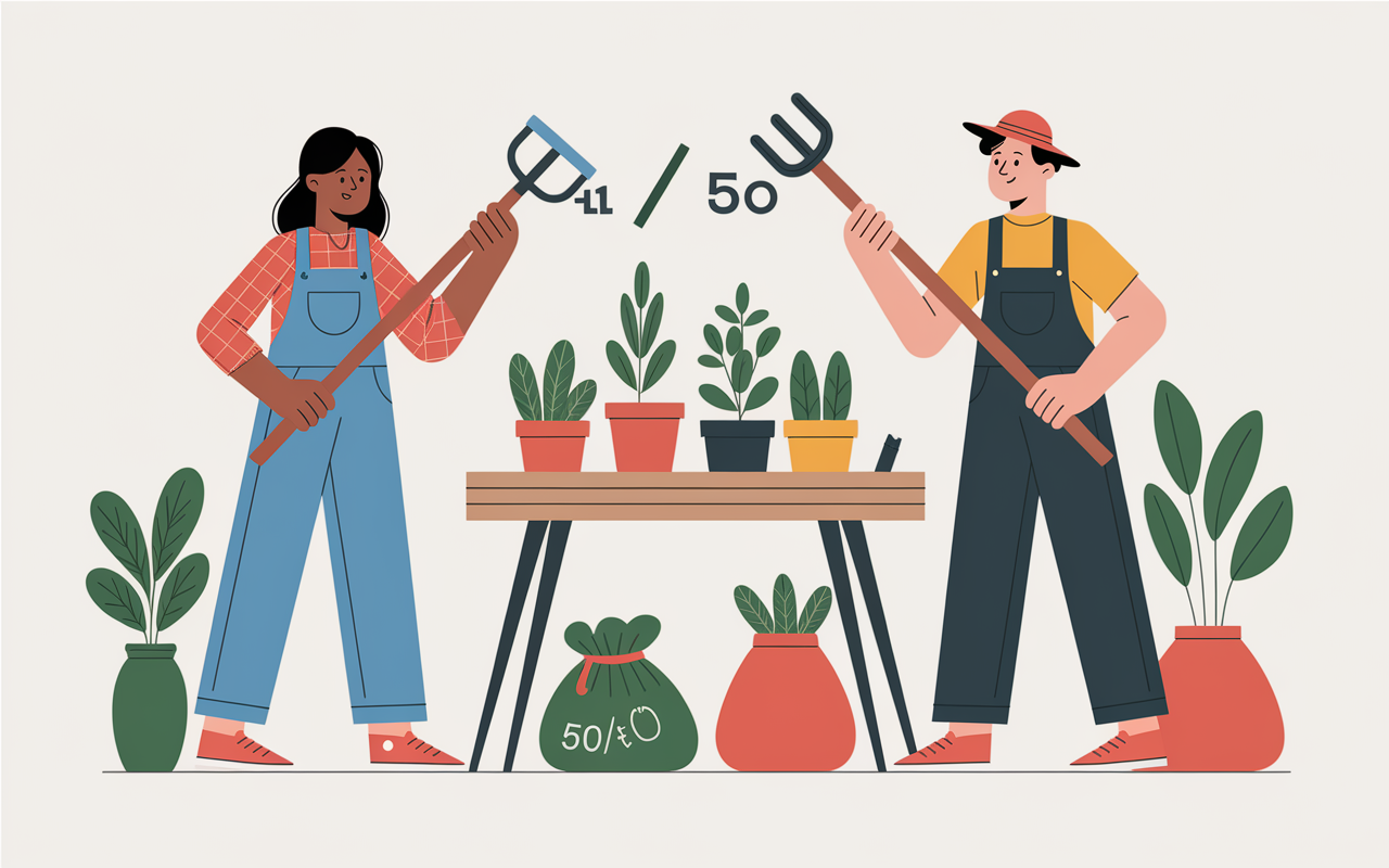 gestion commune charges cour commune illustration