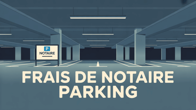 Visuel parking souterrain frais de notaire