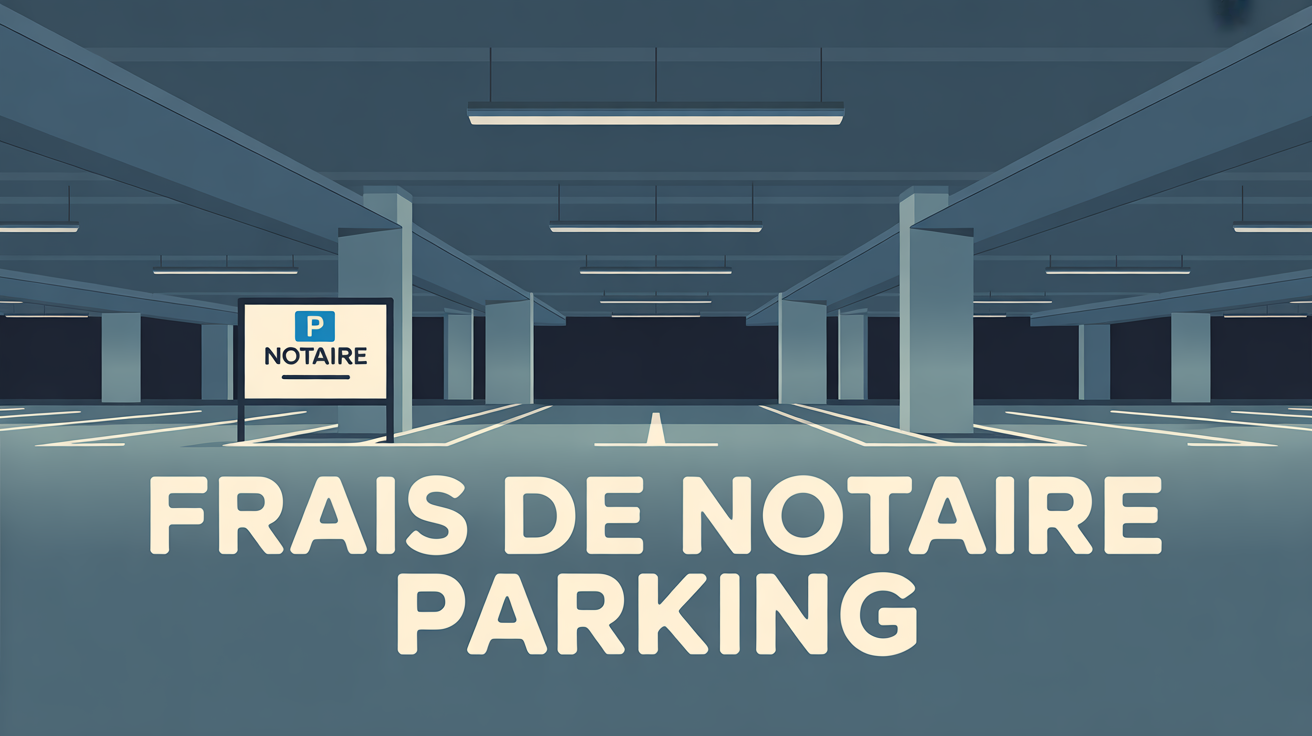 Visuel parking souterrain frais de notaire