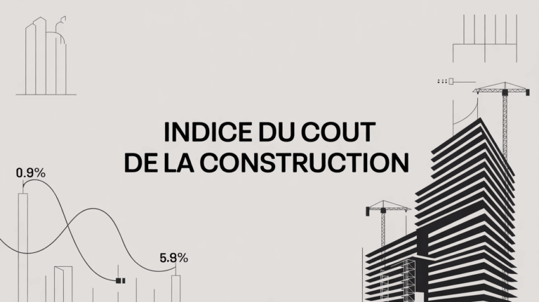 Indice du coût de la construction illustration immeuble moderne