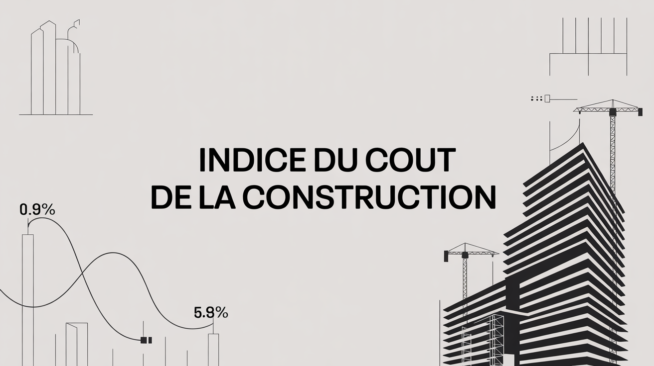 Indice du coût de la construction illustration immeuble moderne