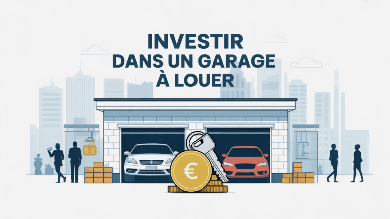 Illustration centrale investir dans garage à louer en ville