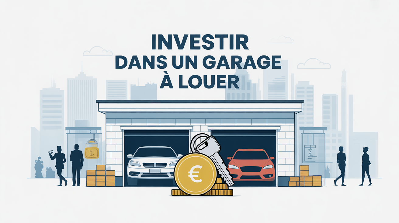 Illustration centrale investir dans garage à louer en ville