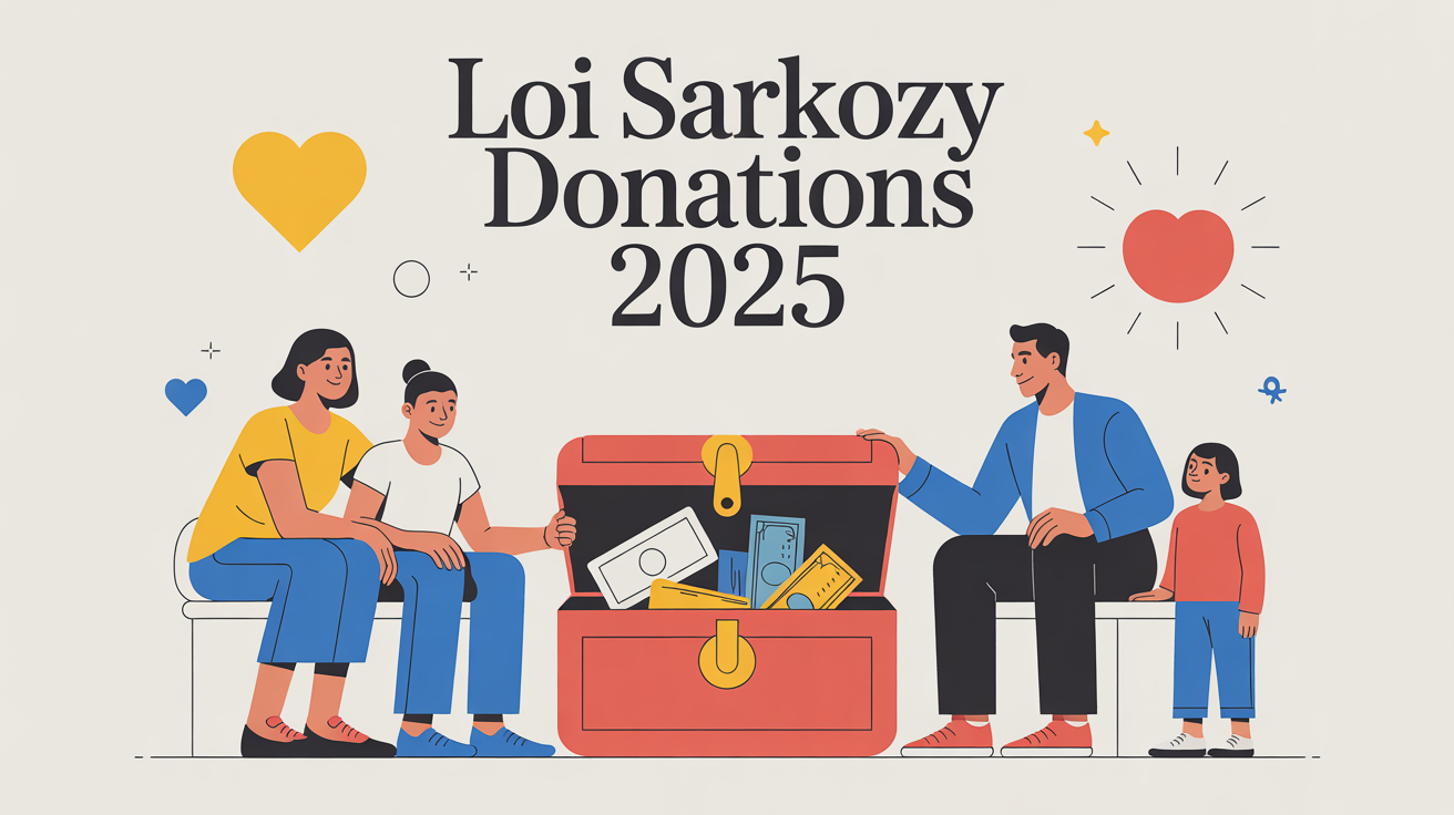 Loi Sarkozy Donations 2025 illustration famille coffre-fort