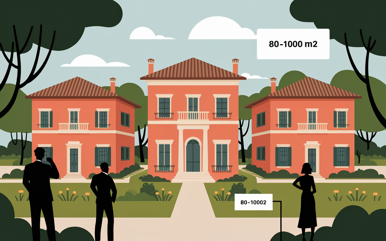 Villas italiennes d’exception différentes surfaces et prix