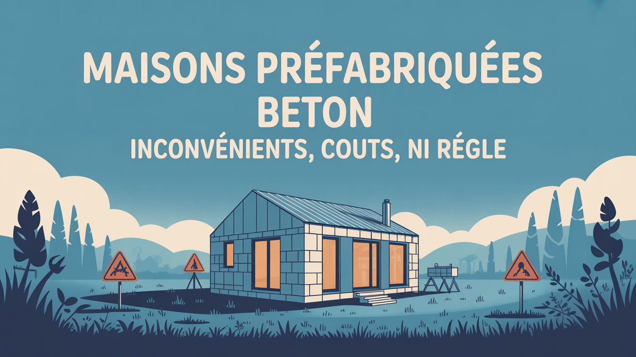 Maisons prefabriquees beton inconvenients couts regles illustration