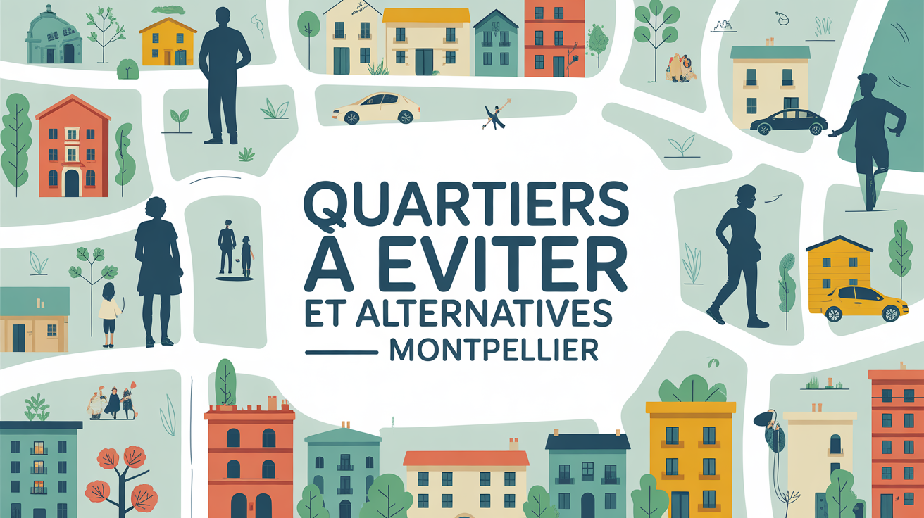 Carte urbaine Montpellier quartiers à éviter sécurité