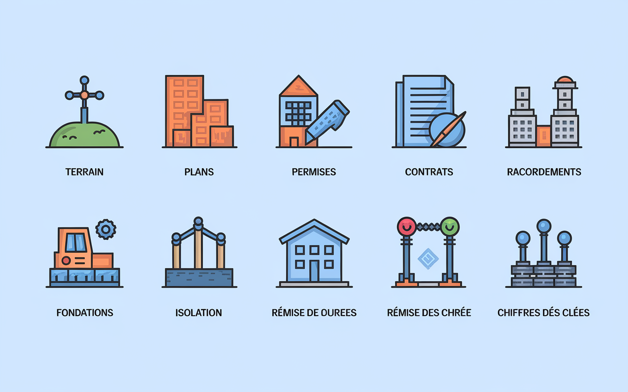chronologie etapes planning construction maison
