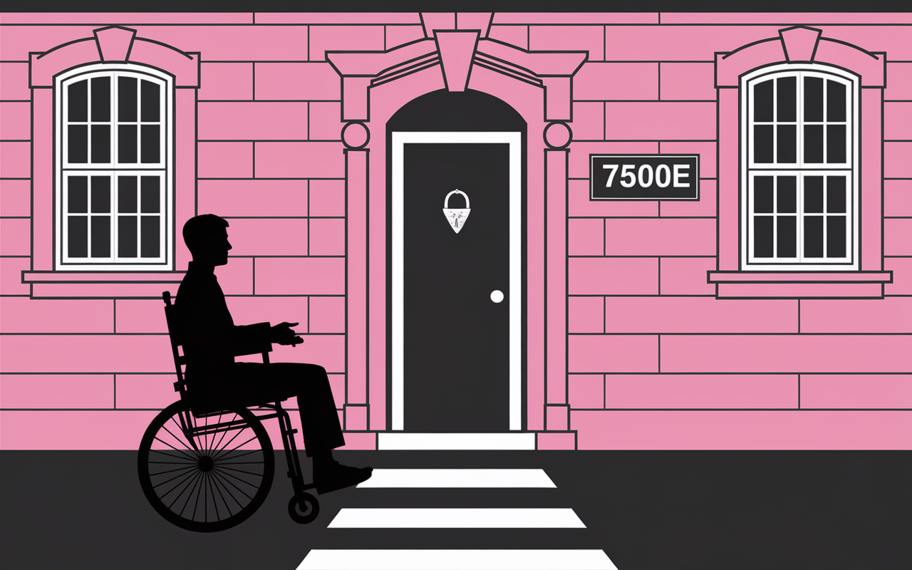 Locataire handicape protege, porte et montant amende 7500 euros