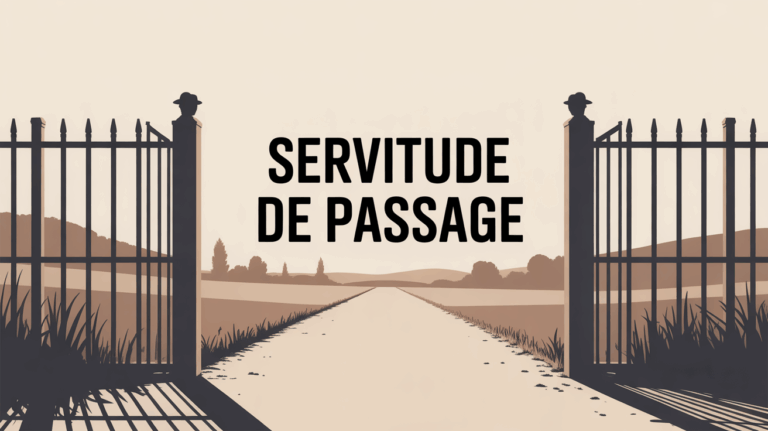 Servitude de passage, portail fermé, séparation terrain