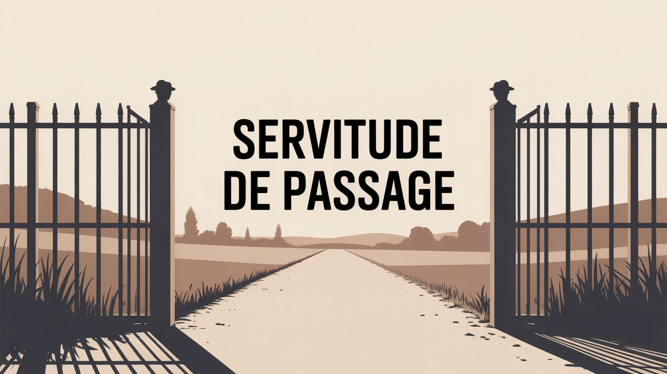Servitude de passage, portail fermé, séparation terrain