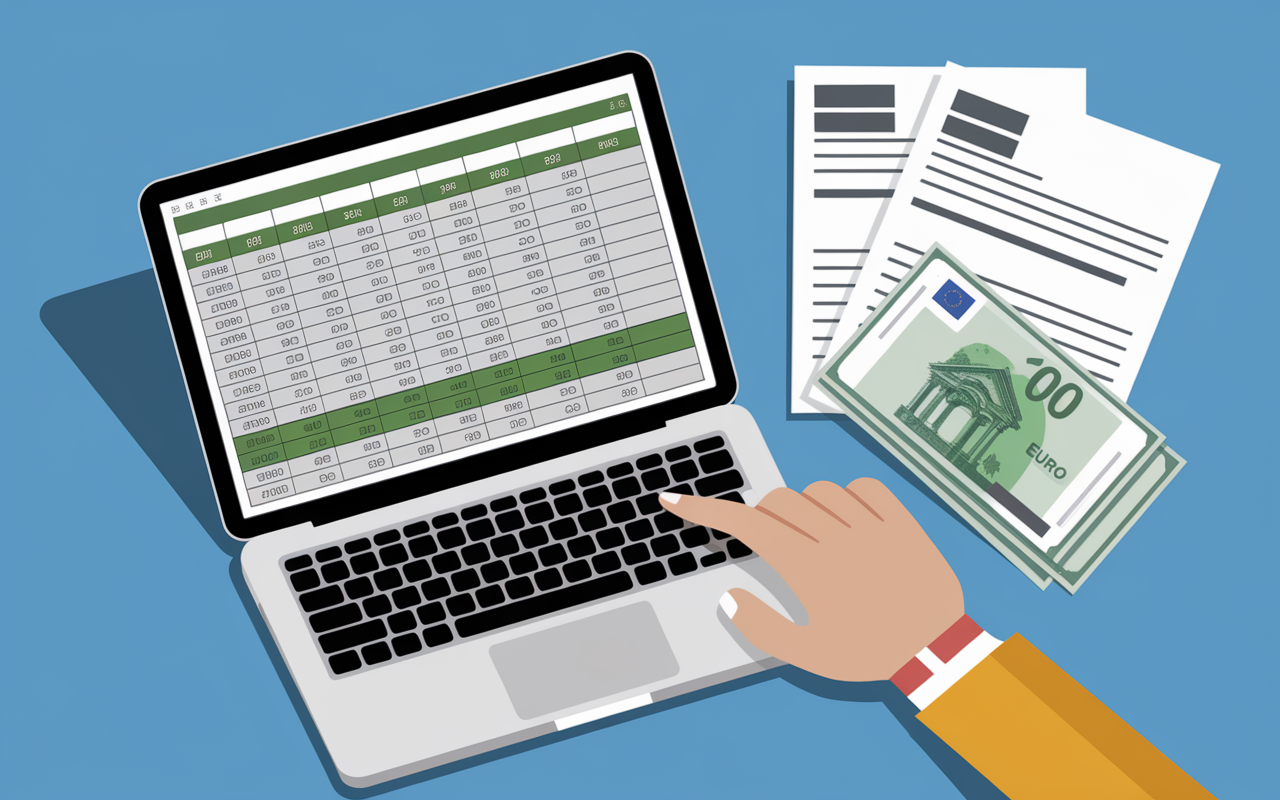 Main télécharge tableau régularisation charges locatives Excel