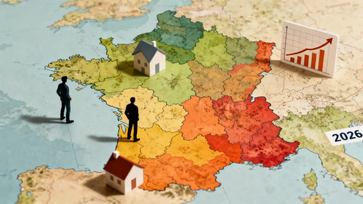 carte france marche immobilier hausse prix 2026