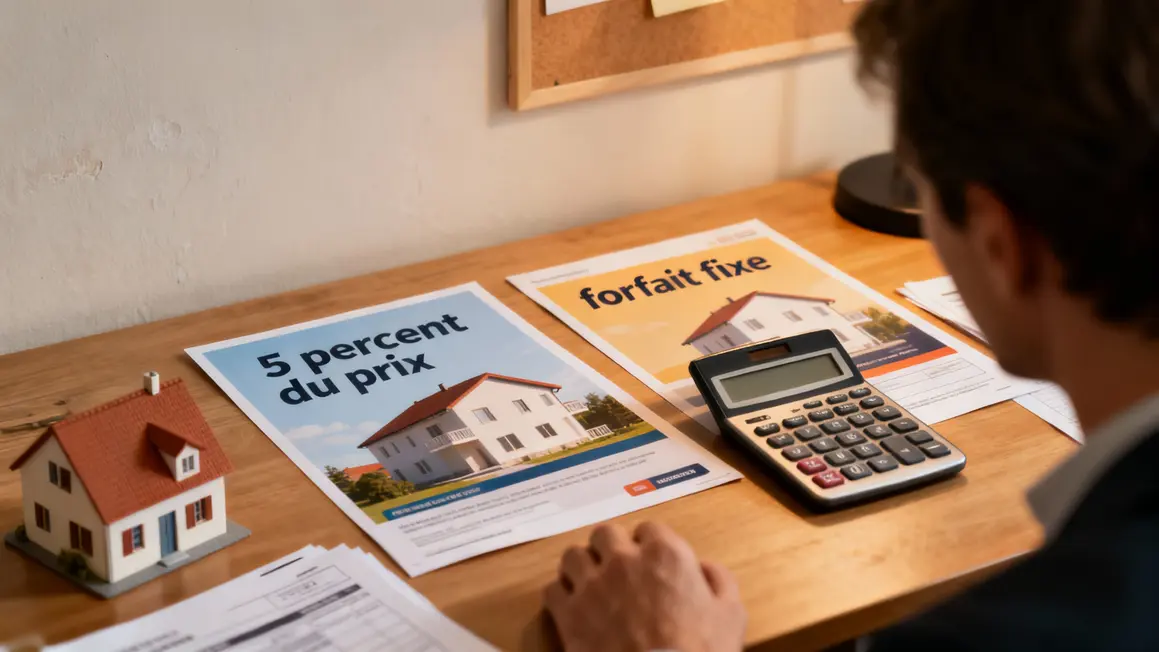 affiches calcul frais agence immo pourcentage forfait