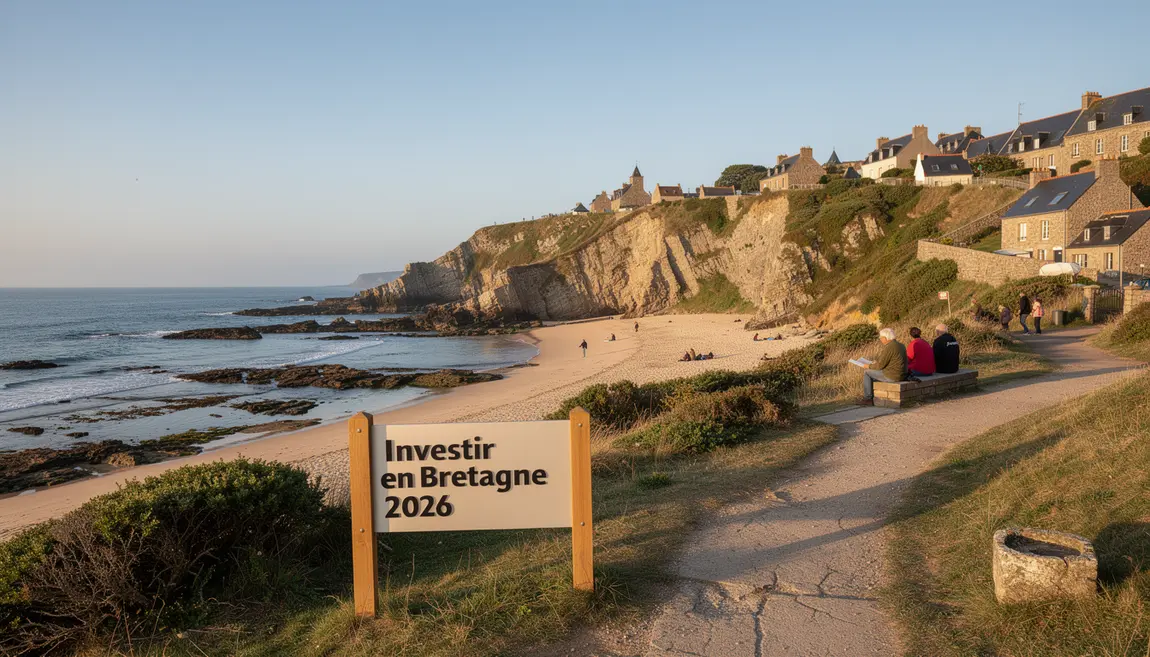 Vue littoral breton investir immobilier 2026