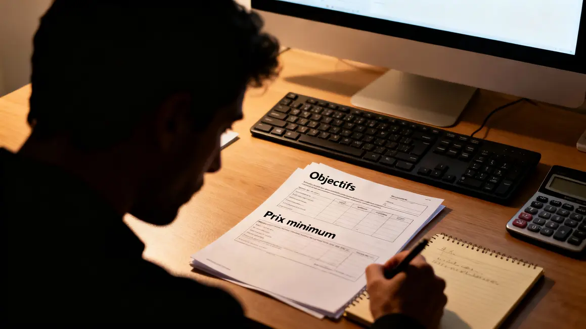 Préparer objectifs vente maison bureau