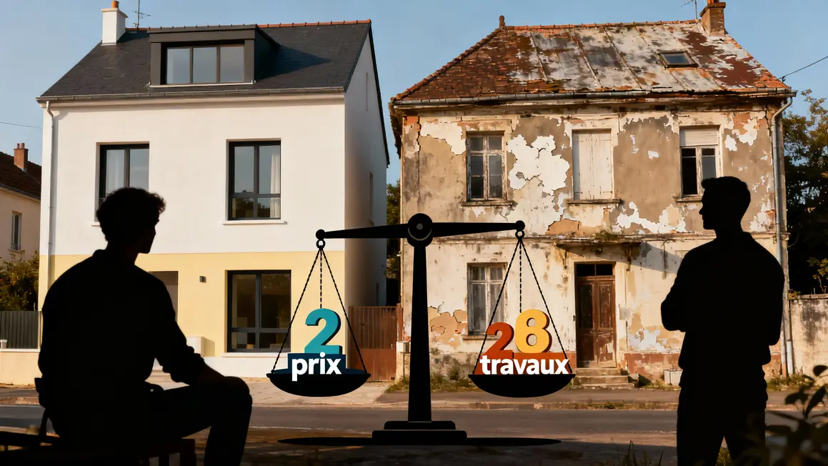 Deux maisons balance prix travaux négociation immo