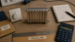 Radiateur à inertie consommation kWh : thermostat et calcul