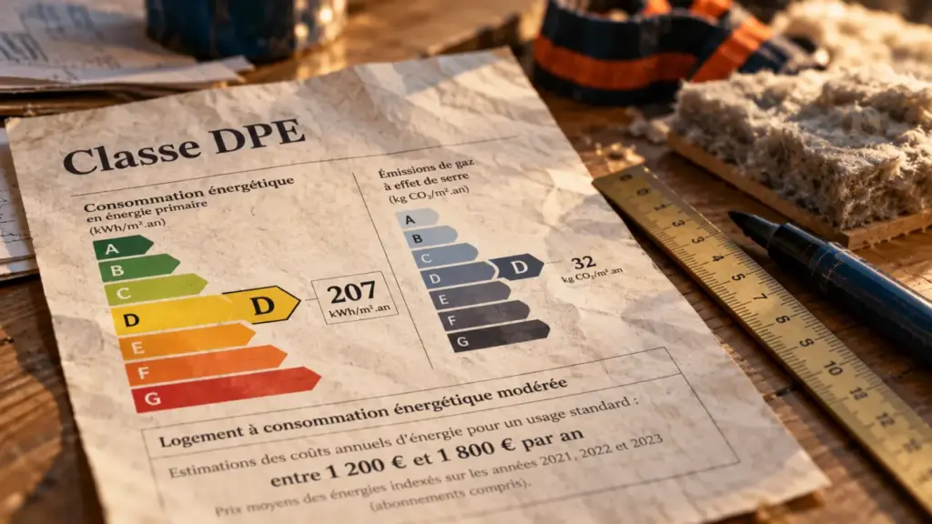 Lettre dpe : échelle A à G du DPE et classement énergétique
