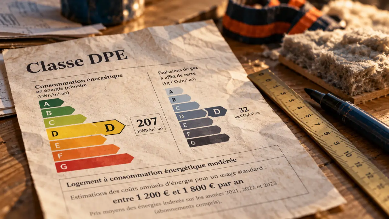 Lettre dpe : échelle A à G du DPE et classement énergétique