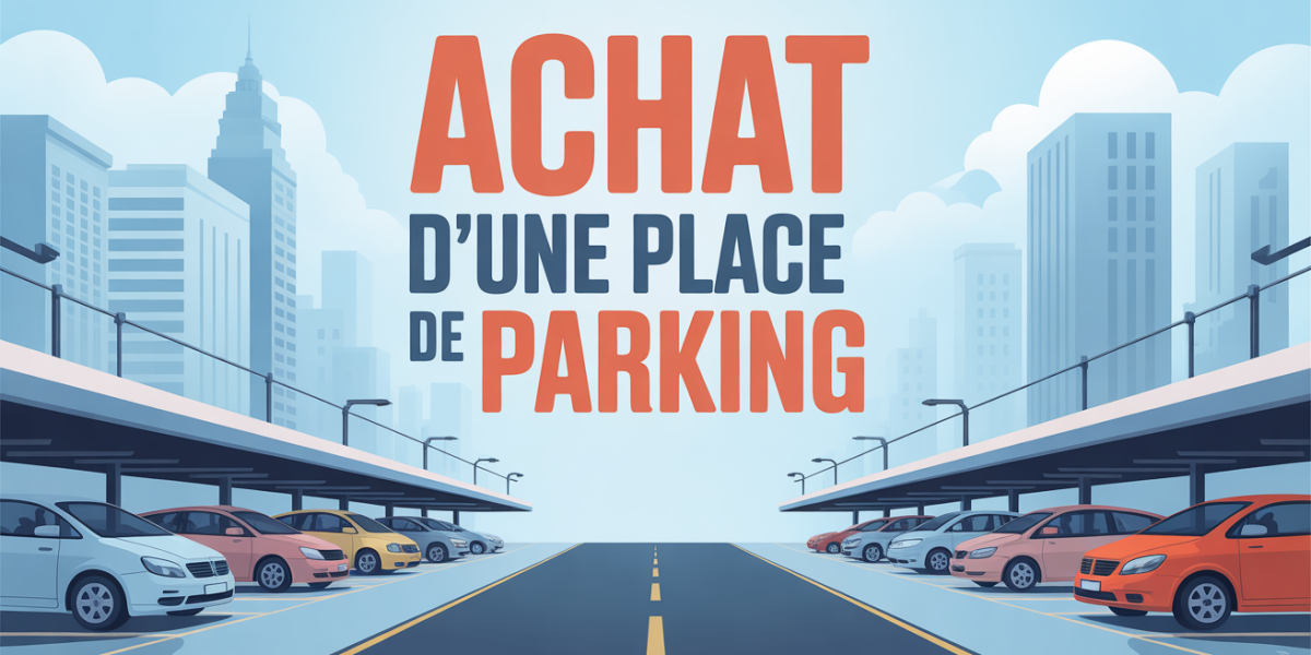 Vue aérienne stylisée d'un parking urbain