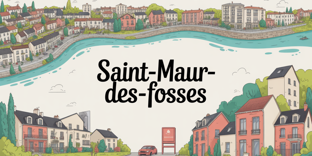 carte stylisée quartiers saint-maur-des-fosses ambiance familiale