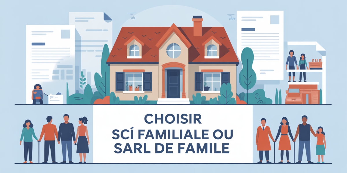 Illustration maison SCI ou SARL familiale