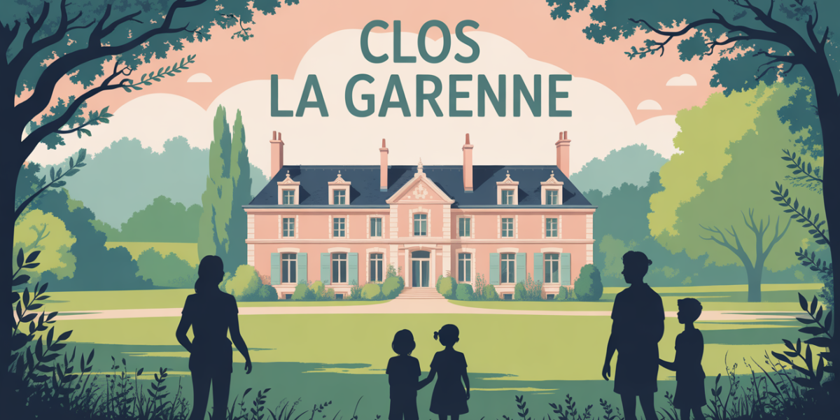Grande maison d'hôtes Clos La Garenne dans un parc vert