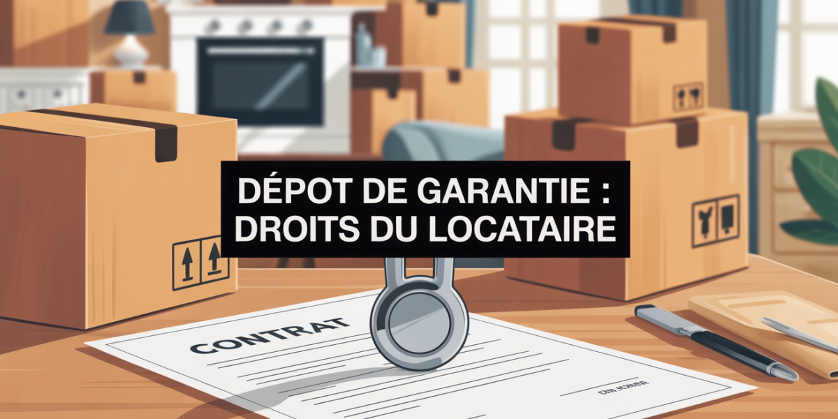 Scène déménagement dépôt de garantie locataire