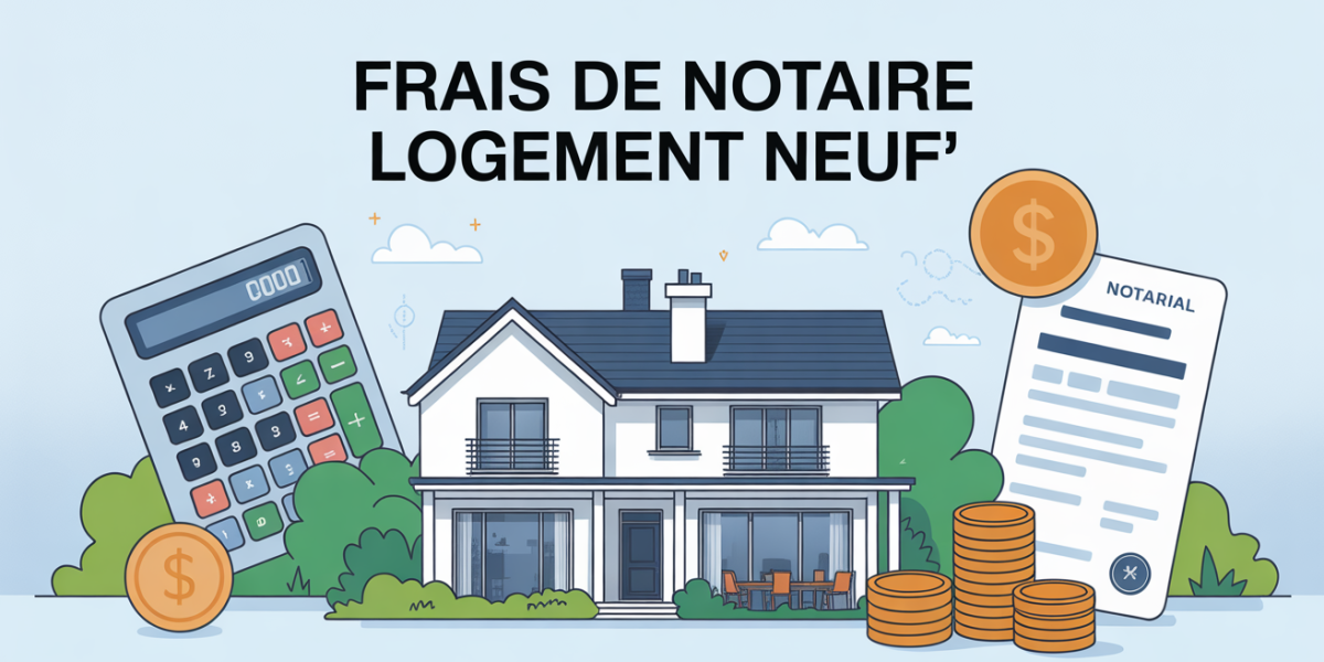 illustration frais de notaire logement neuf moderne