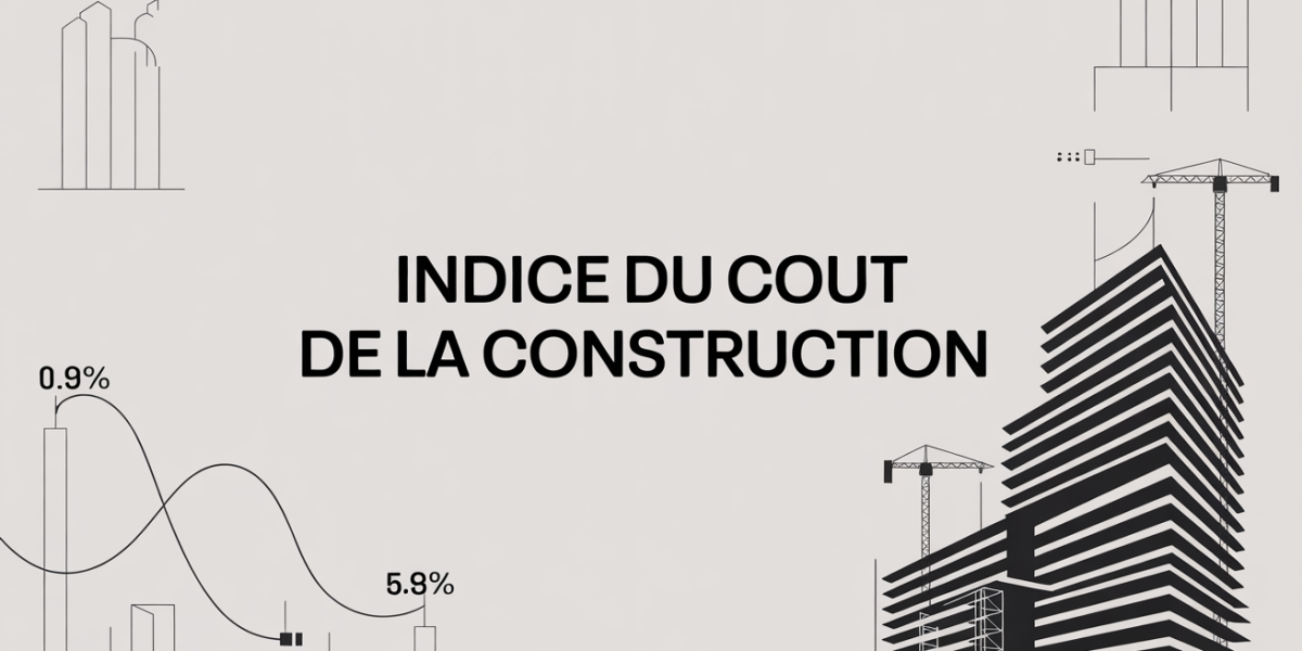 Indice du coût de la construction illustration immeuble moderne