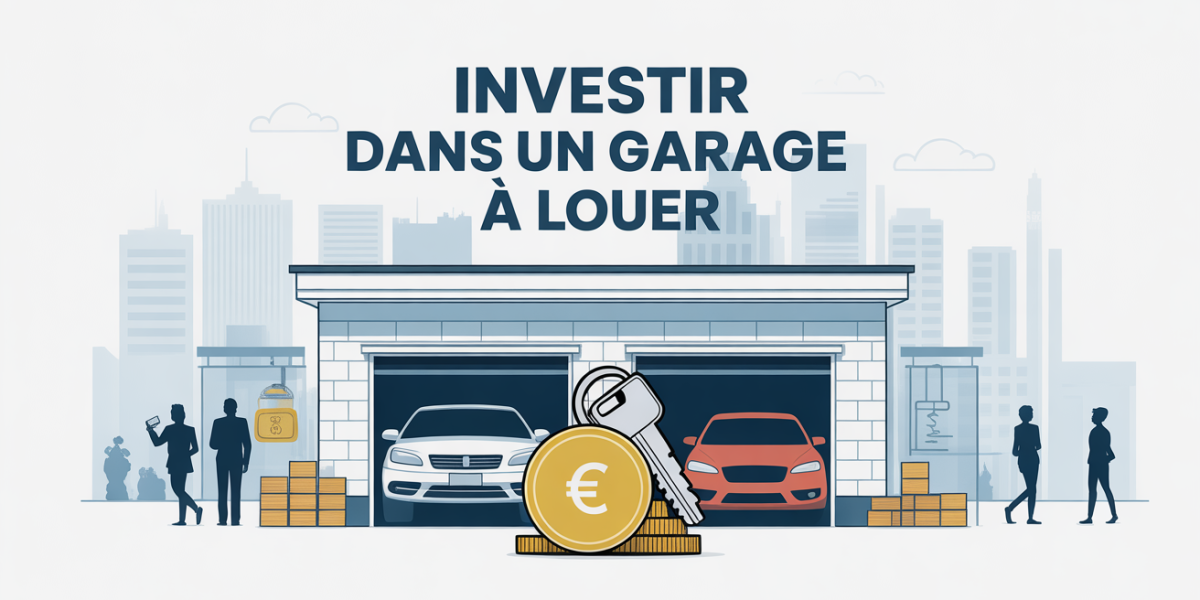 Illustration centrale investir dans garage à louer en ville