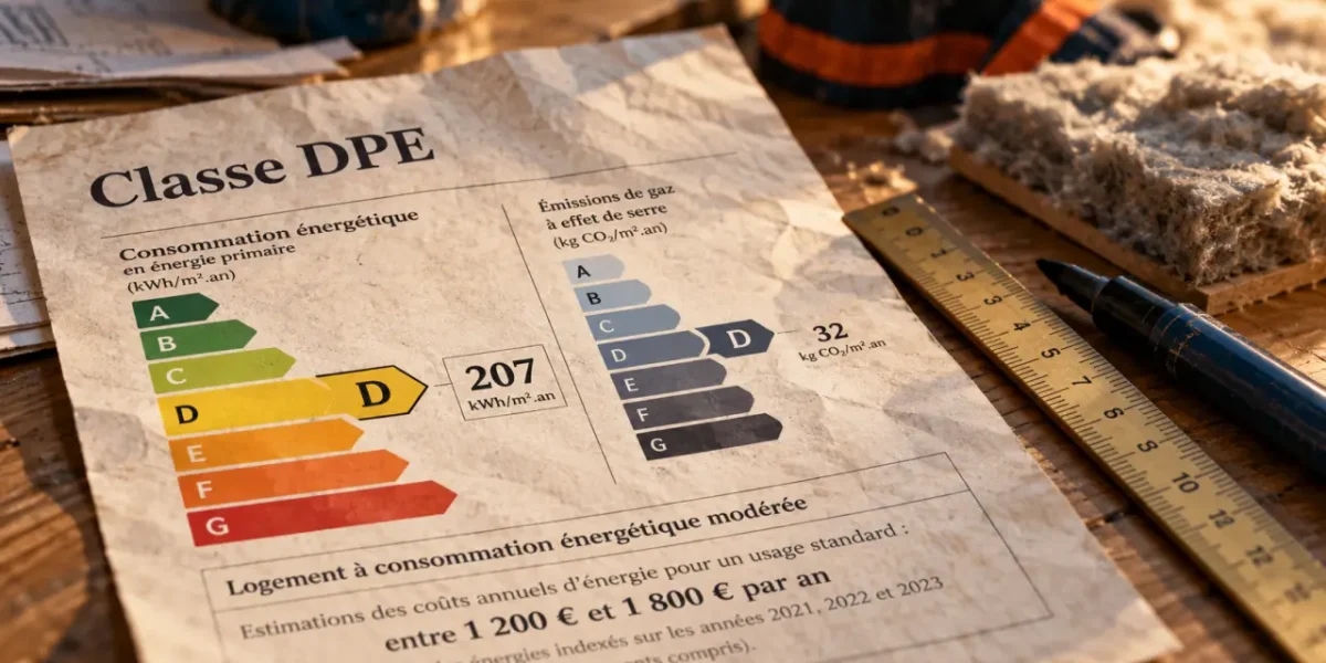 Lettre dpe : échelle A à G du DPE et classement énergétique