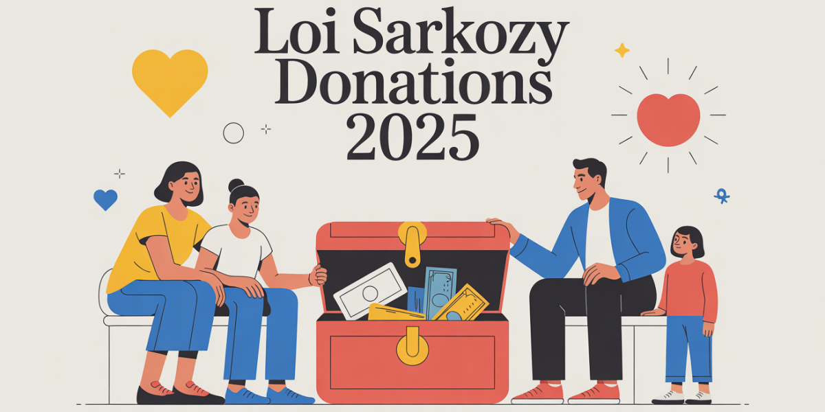 Loi Sarkozy Donations 2025 illustration famille coffre-fort