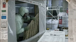 Prix désamiantage : retrait amiante sous confinement, 25 à 120 €/m²