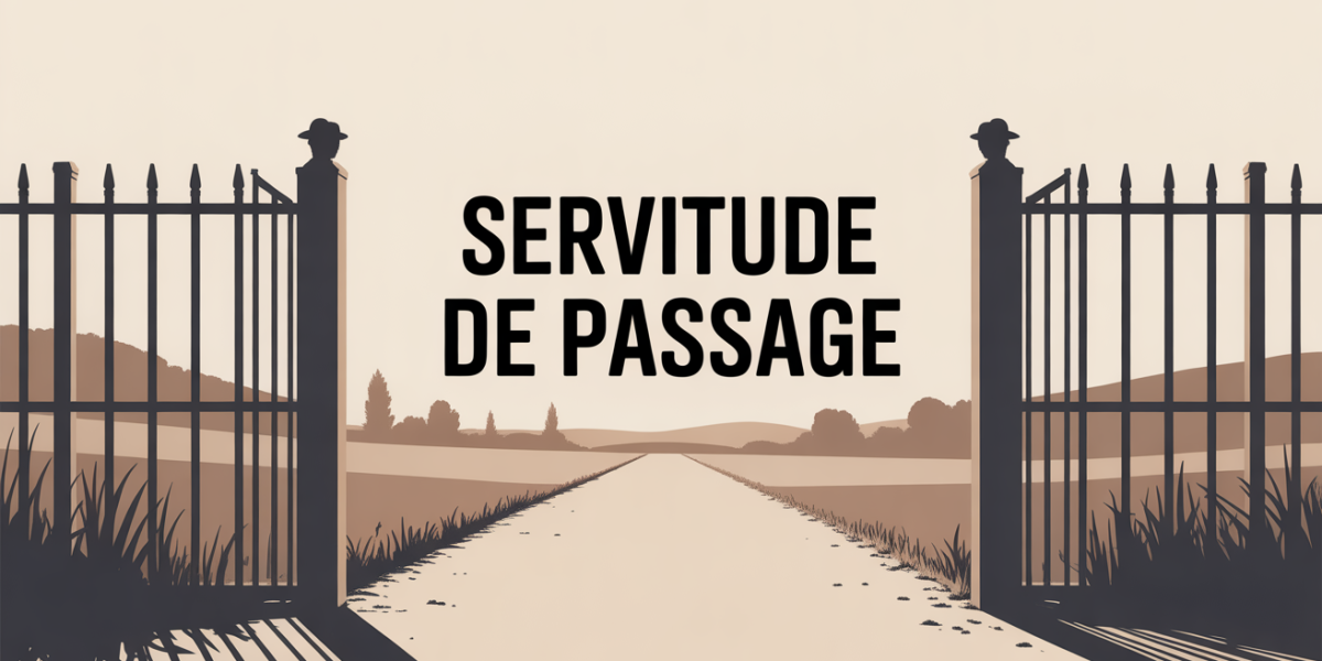 Servitude de passage, portail fermé, séparation terrain