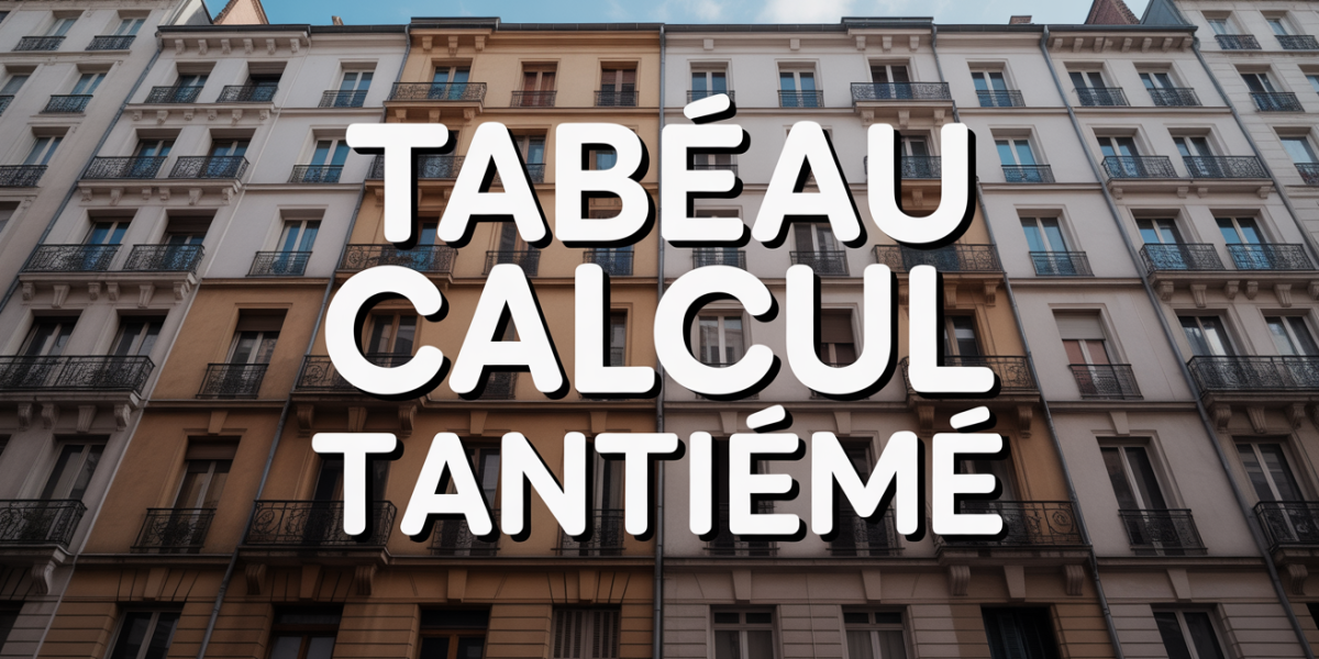 Vue immeuble ancien coupe pour tableau calcul tantieme