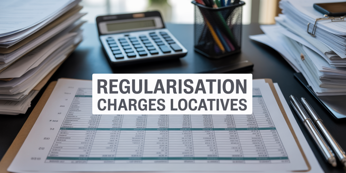 Image d'un tableau régularisation charges locatives sur bureau